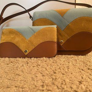 Kate spade patch work bag and matching wallet